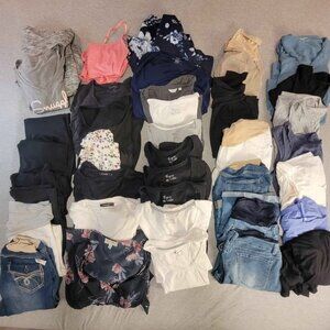 40 Pc Maternity Bundle S–L (Thyme, Motherhood, Jessica Simpson, Storke & Babe)